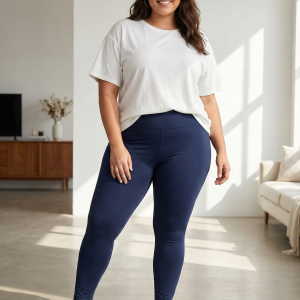 Kadın Büyük Beden Çelik İnterlok Kumaş Toparlayıcı Tayt