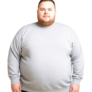 Erkek Büyük Beden Oversize 3 İplik Uzun Kollu Sweatshirt